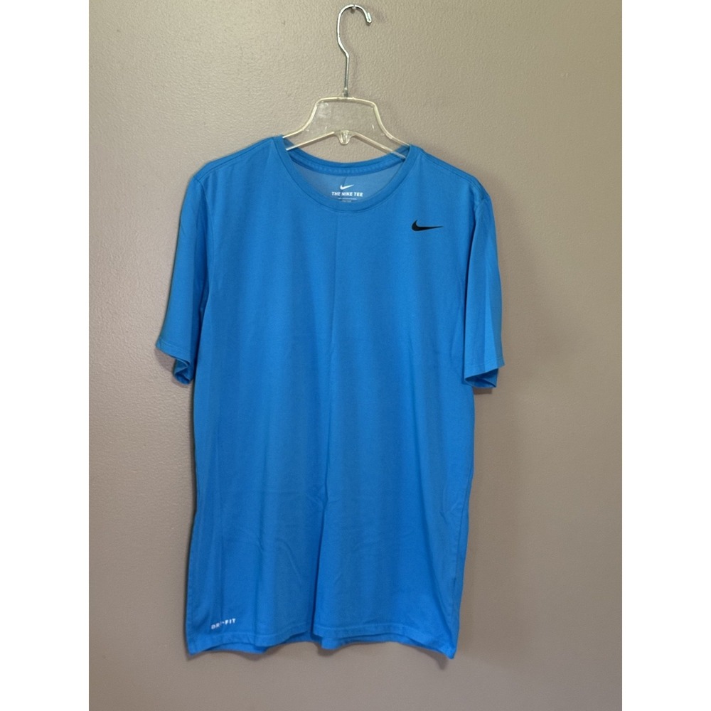 Men's Blue Nike Athletic Cut Dri Fit Tshirt Size Large Tall